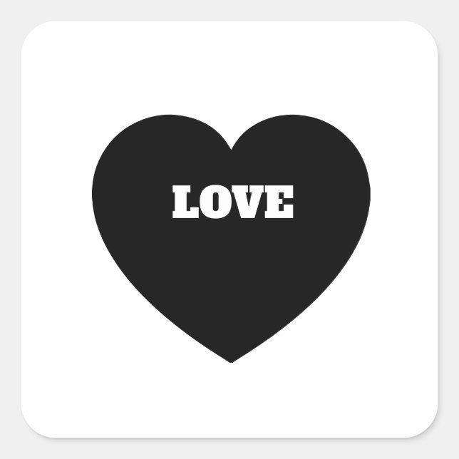 Sticker Carré Amour (Devant)