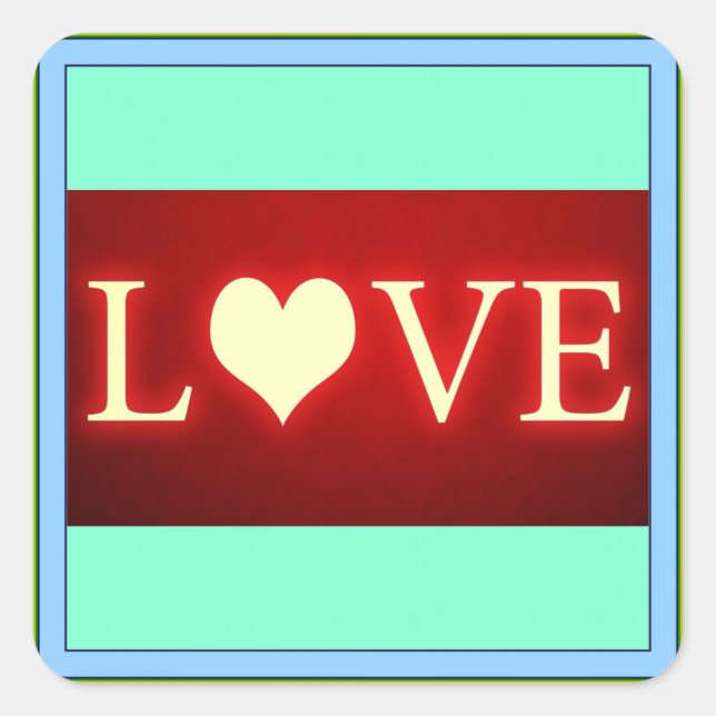 Sticker Carré Amour (Devant)