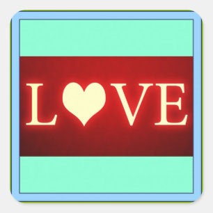 Sticker Carré Amour
