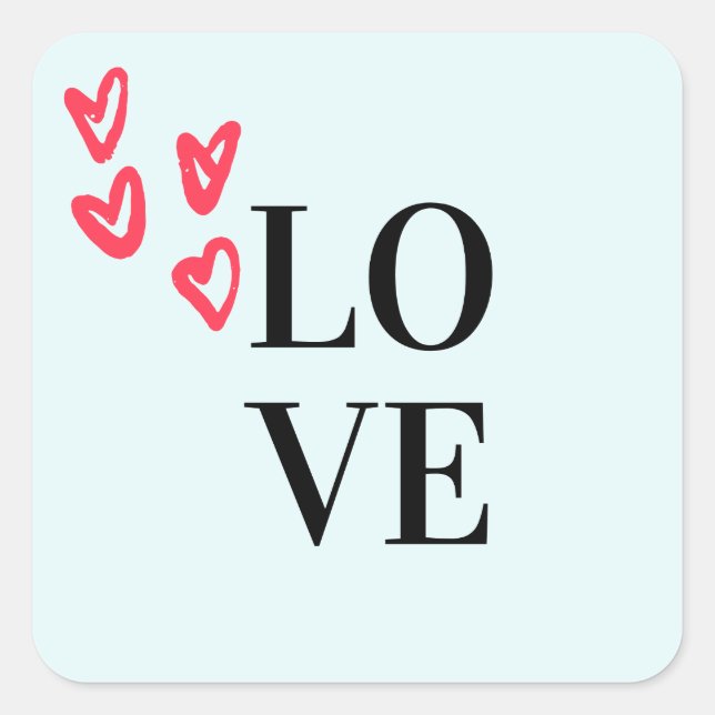 Sticker Carré Amour (Devant)