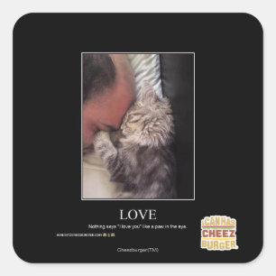 Sticker Carré Amour