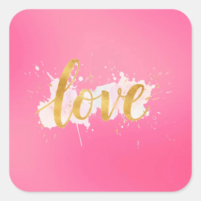 Sticker Carré Amour (Devant)