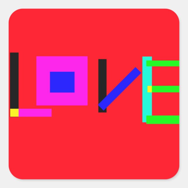 Sticker Carré Amour (Devant)
