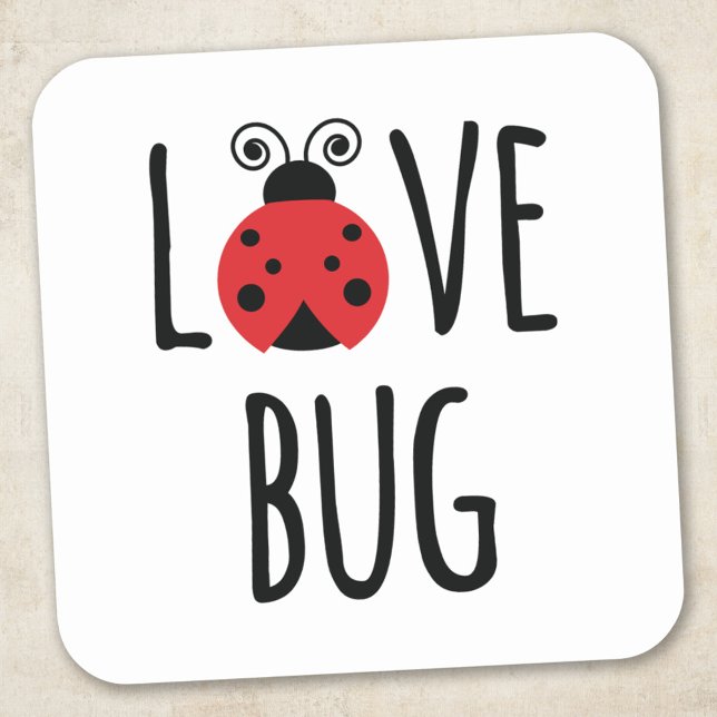 Sticker Carré Amour Bug (Créateur téléchargé)