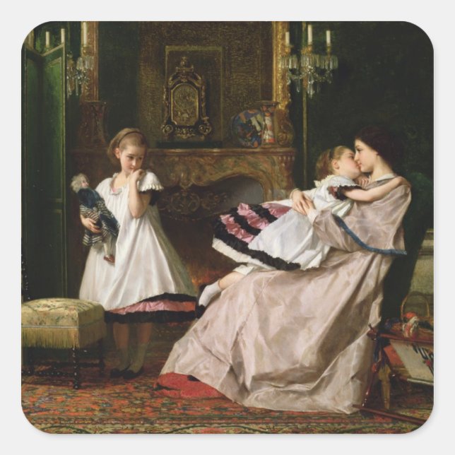 Sticker Carré Amour maternel (Devant)