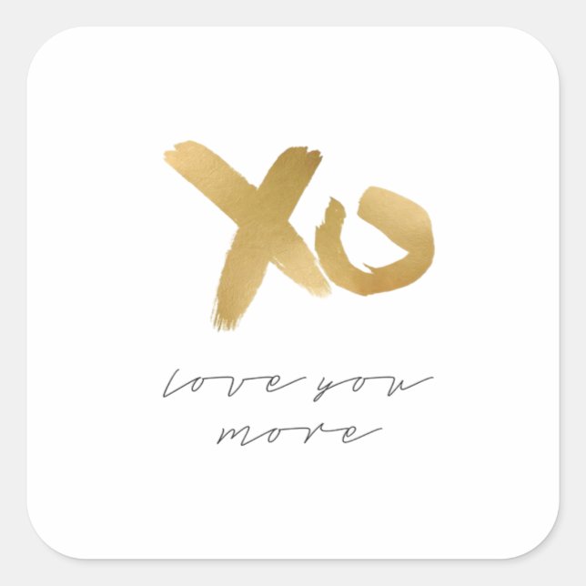 Sticker Carré Amour Vous Plus Classique Intemporel  (Devant)