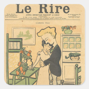 Sticker Carré Amour vrai