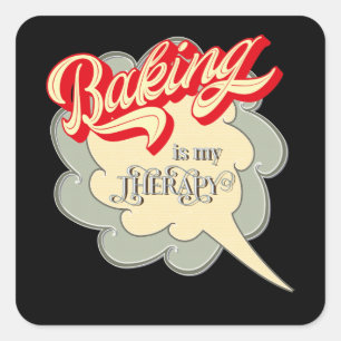 Sticker Carré amoureux de la boulangerie