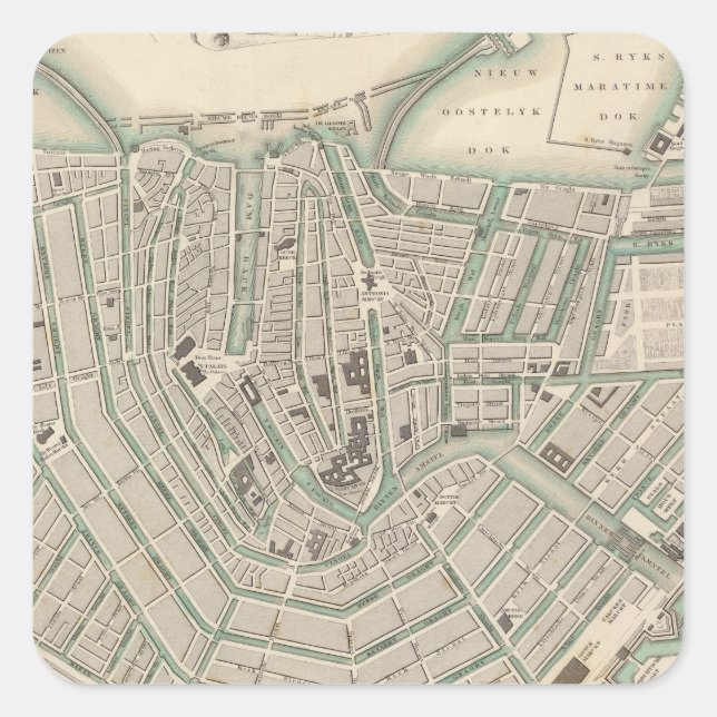 Sticker Carré Amsterdam 2 (Devant)