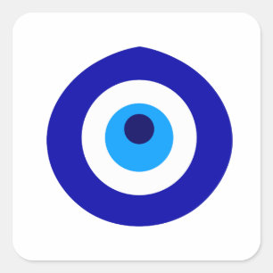 Sticker Carré Amulat turc appelé Nazar