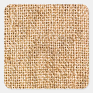 Sticker Carré Amusement avec Burlap