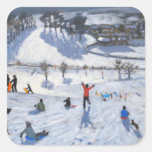 Sticker Carré Amusement Chatsworth 2010 d'hiver