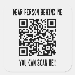Sticker Carré Analyser mon code QR pour un démarrage motivant