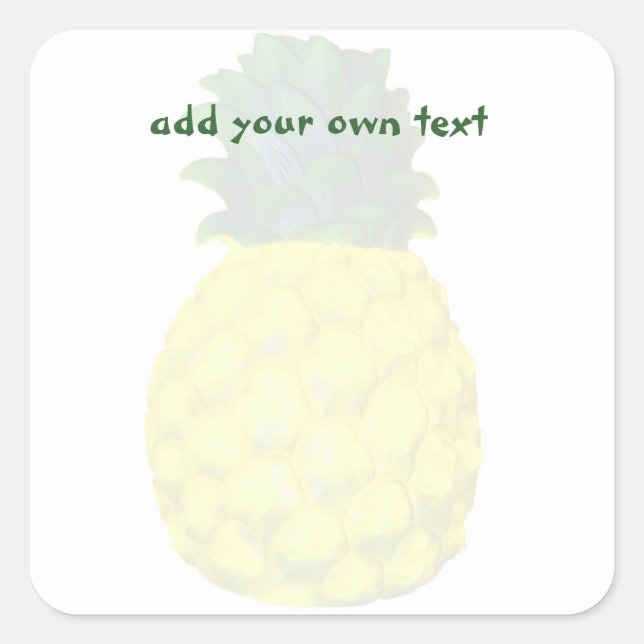Sticker Carré Ananas (Devant)