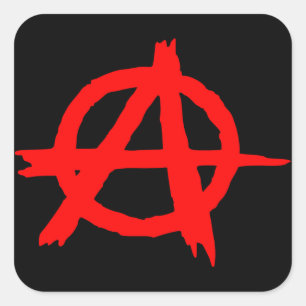 Sticker Carré Anarchie