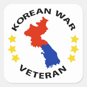 Sticker Carré Ancien combattant de la guerre de Corée