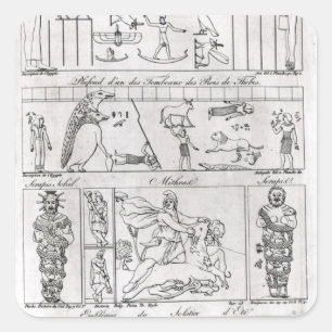 Sticker Carré Ancien Egyptien et persan