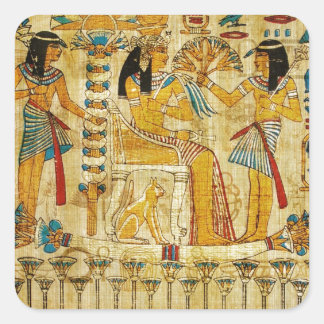 Sticker Carré Ancienne Egypte Tapestry Scroll Heirogliphics