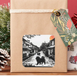 Sticker Carré ANCIENS BLANCHISSEURS Chow