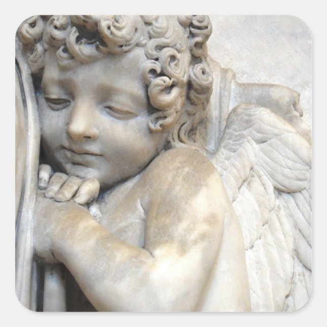 Sticker Carré Angel à Venise (Devant)