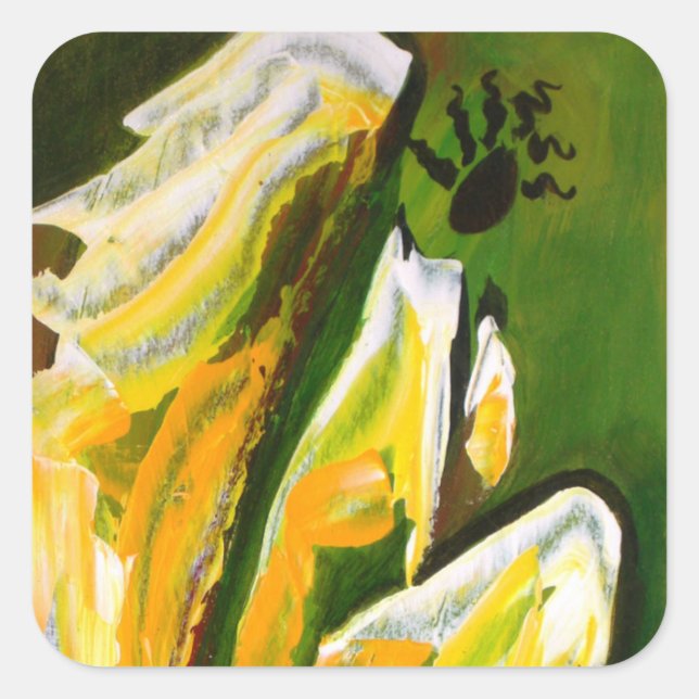 Sticker Carré Angel de révérence 2010 (Devant)