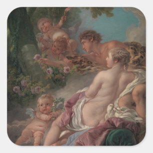 Sticker Carré Angelica et Medoro