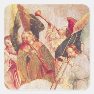 Sticker Carré Angels de musique