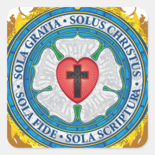 Sticker Carré Anges croisés chrétiens de Dieu de Jésus de ros
