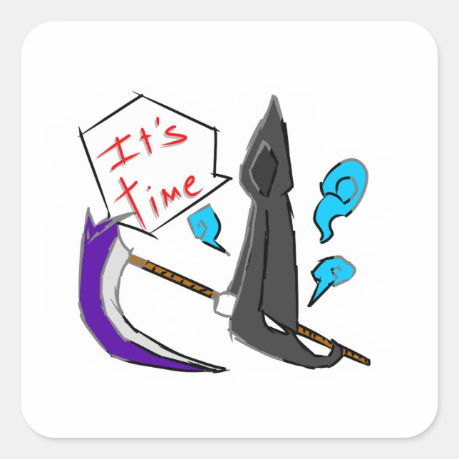 STICKER CARRÉ ANGLE OF DEATH  (Devant)