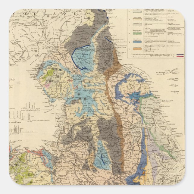 Sticker Carré Angleterre (Devant)