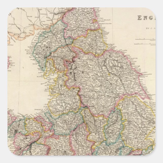 Sticker Carré Angleterre 3 (Devant)