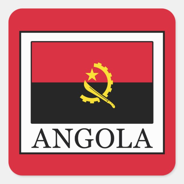 Sticker Carré Angola (Devant)