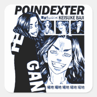 Sticker Carré Anime Manga Funny mignonne Japon Otaku