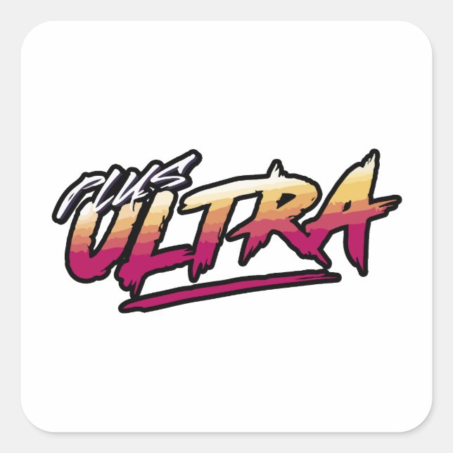 Sticker Carré Anime Plus Ultra (Devant)