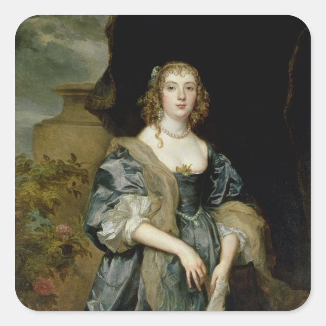 Sticker Carré Anne Carr, comtesse de Bedford, c.1638 (Devant)