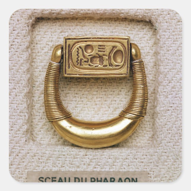 Sticker Carré Anneau avec le sceau du général Horemheb (Devant)