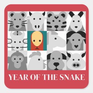 STICKER CARRÉ ANNÉE DU NAKE 2025