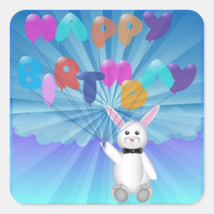 Sticker Carré anniversaire