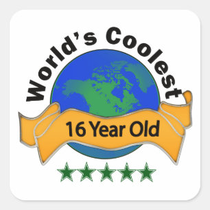 Sticker Carré Ans les plus frais du monde 16
