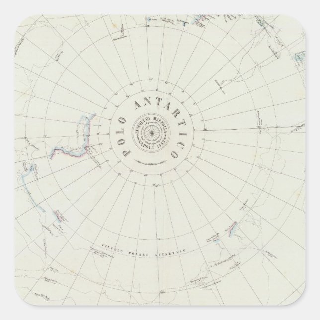 Sticker Carré Antarctique (Devant)