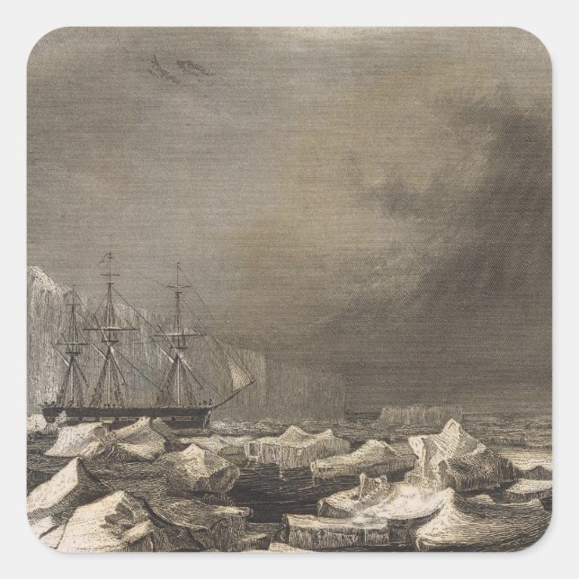 Sticker Carré Antarctique 3 (Devant)