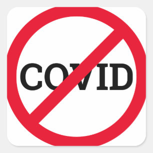 Sticker Carré Anti COVID