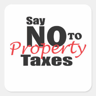Sticker Carré Anti Impôt sur la Propriété