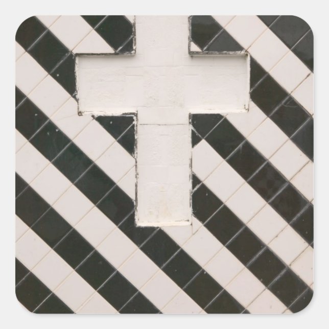 Sticker Carré Antilles françaises, Guadaloupe, Grande Terre, (Devant)