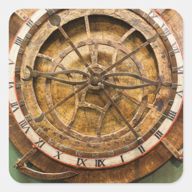 Sticker Carré Antique horloge face, Allemagne (Devant)