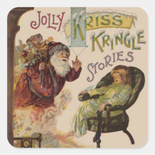 Sticker Carré Antique Kris Kringle Sanga Claus