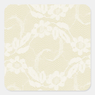 Sticker Carré Antique Pays ivoirien dentelle Occidentale sceaux 