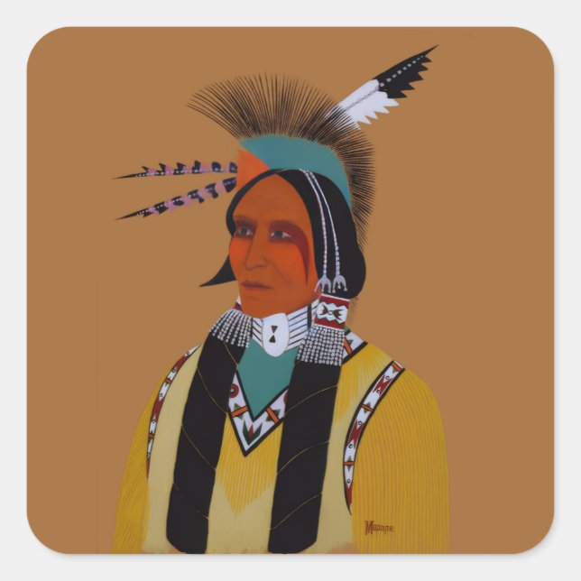 Sticker Carré Apache Ben (Devant)