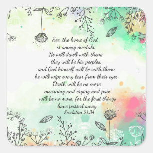 Sticker Carré Apocalypse 21:34