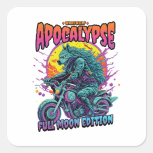 Sticker Carré Apocalypse du loup-garou